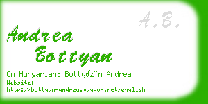 andrea bottyan business card